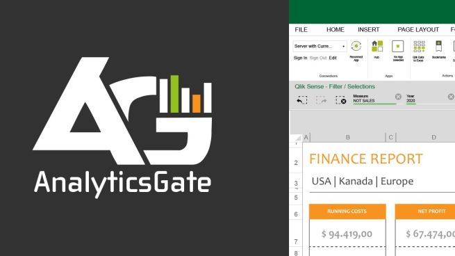 graphic Using Qlik Sense in Excel with AnalyticsGate - AKQUINET