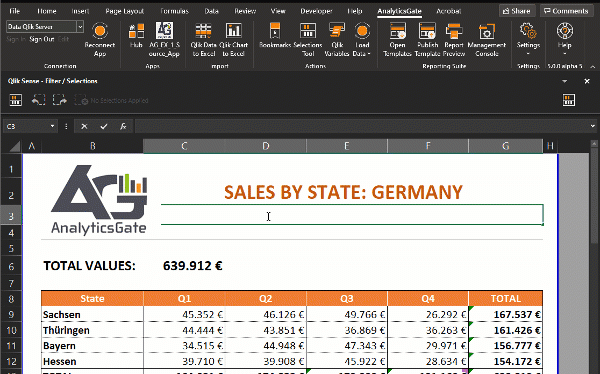 AnalyticsGate - Excel Functions - Qlik Sense EV