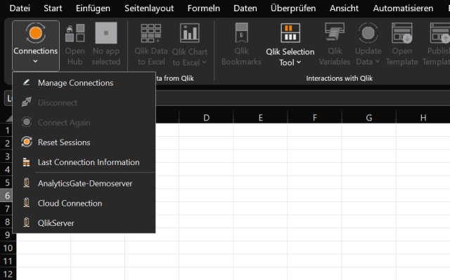 AnalyticsGate - Verbindungseinstellungen - Erstellen Sie eine neue Verbindung