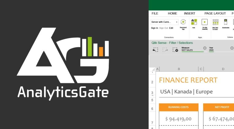 graphic Using Qlik Sense in Excel with AnalyticsGate - AKQUINET