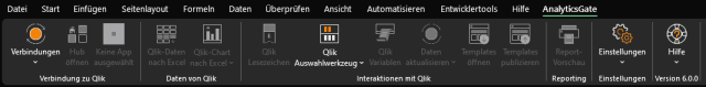 How to Connect to Qlik SaaS - Menüband